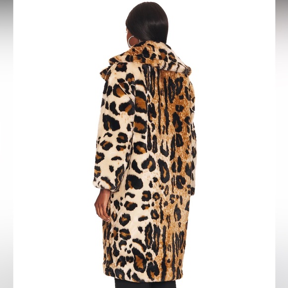 Jakke Faux Fur Leopard Coat - Picture 4 of 11